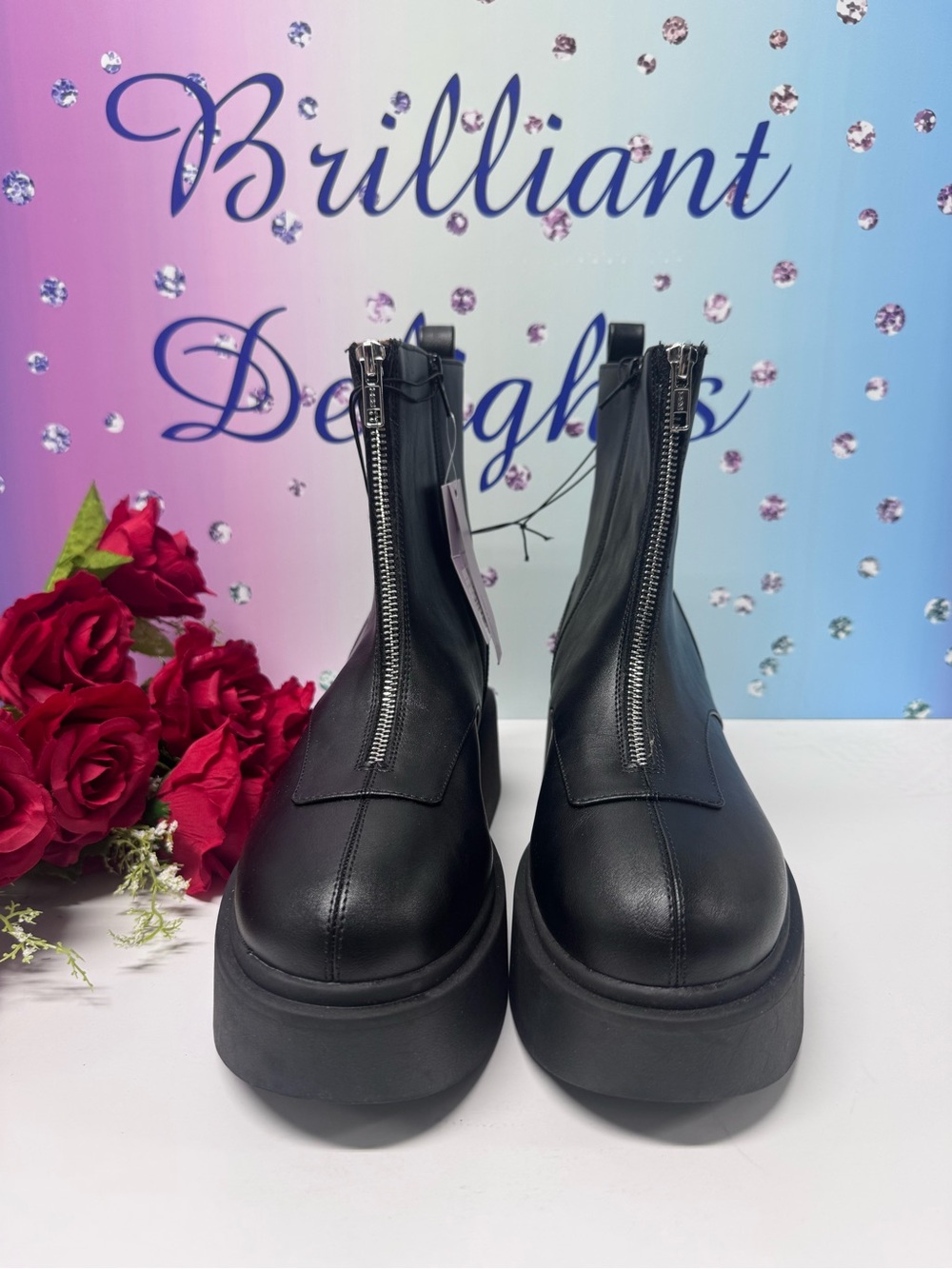 🖤NWT/NWB PLATFORM ZIP BOOTS - Picture 3 of 8